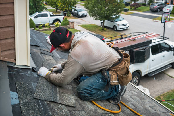 Professional Roof Replacement technician working in Lathrop, MO